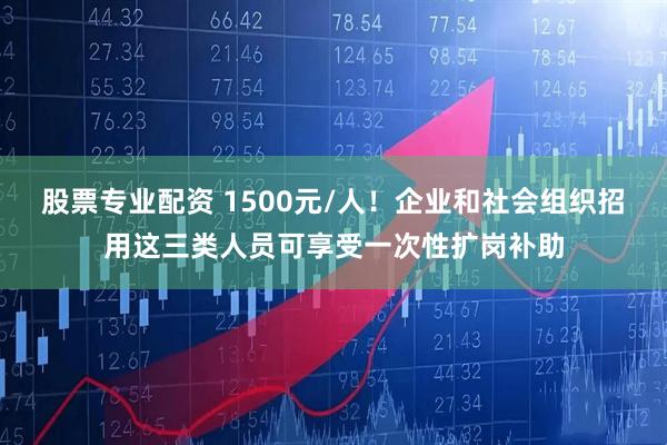 股票专业配资 1500元/人！企业和社会组织招用这三类人员可享受一次性扩岗补助